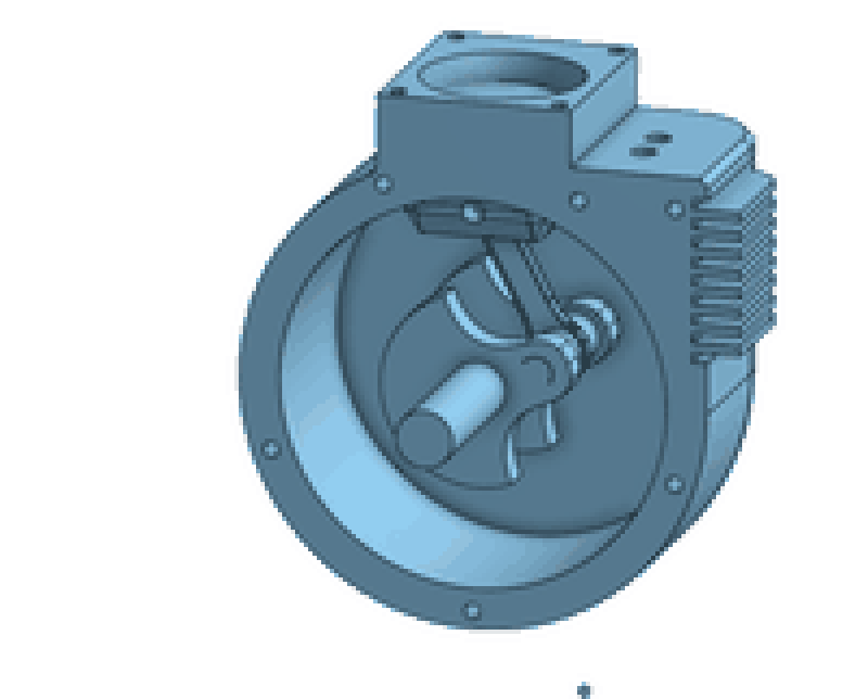 4-stroke engine CAD render